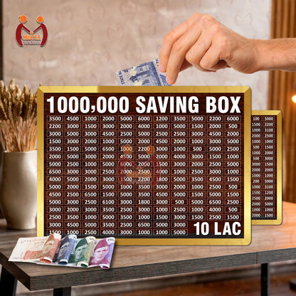 10 Lac Rupees Saving Box – 1,000,000 PKR Wooden Money Challenge