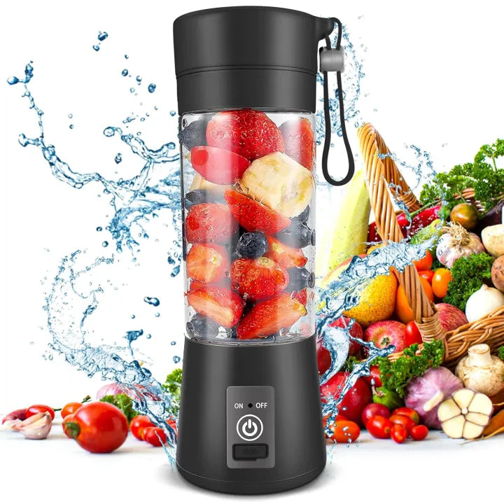 Recargeable Juicer Blender 6 Blades 380ml - Portable Juicer Cup